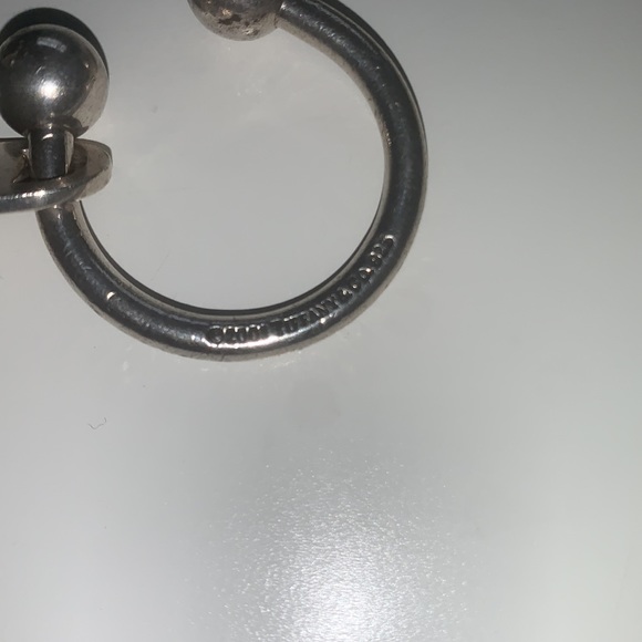 Tiffany & Co. Key holder sterling silver 925 with pendant - Picture 2 of 3